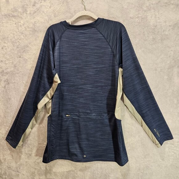 Hang Ten pull over Shirt Mens L Blue Gray UPF 50+ Grorpcore outdoor surfer hike - Picture 2 of 16